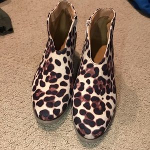 Leopard booties